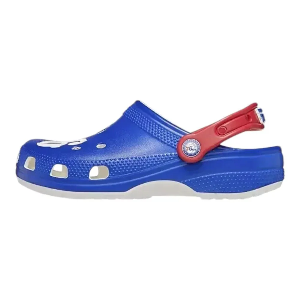 Crocs Classic‎ Clog Philadelphia 76ers NBA Blue Slip On Unisex Men's Size 13